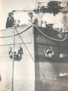 Ci-dessus les parents d’Alain Huguet issus de familles de marins bretons.