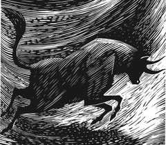 Prancing bull