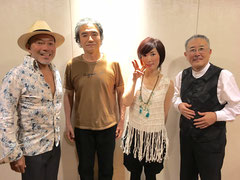 左から古澤巌さん、吉野弘志さん、裕さん、山下洋輔さん
