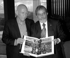 Sebastiao Salgado col presidente Lula