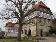 Rathaus zwischen den Städten von der Altstadtseite aus gesehen, Warburg