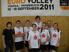 Oberstufen Mixed-Volleyball Team