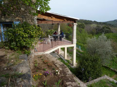 "Le Cantou", the south oriented terrace.