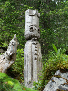 Holzskulptur Oeschinensee