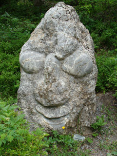 Steinskulptur Oeschinensee