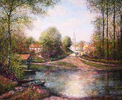 PAY-008 paysage en bourbonnais guy dessapt 30f