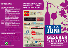 Programmablauf Weinfest 2016