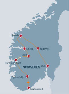 Norwegen-Urlaub mit Campingplatz- und Hüttentour