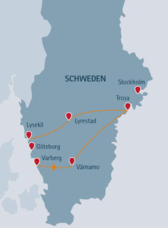 Charmante Autoreise durch Schweden