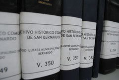 Volúmenes, Archivo Histórico Comunal.