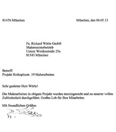 Referenz - Woerle - München