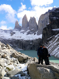 Dingo & Fudgie at Torres del Paine