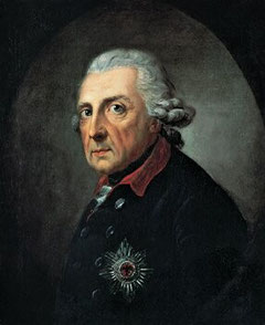 Der „Alte Fritz“: Friedrich II. im Alter von 68 Jahren (Gemälde von Anton Graff, 1781)