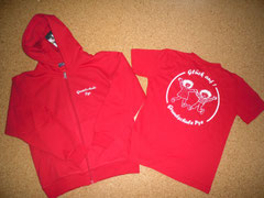 Front mit Aufschrift: Grundschule Pye; Rückseite mit Logo des Fördervereins und Schriftzug "Glück auf"