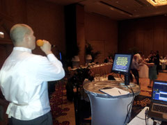 karaoke singer at a wedding