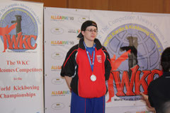 Jo Redman on podium