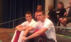 Courtney Brown with brother Grant