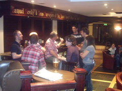 Relaxing in Hotel Bar