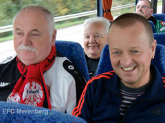 Optimistisch auf der Fahrt zum Spiel gegen Borussia Mönchengladbach