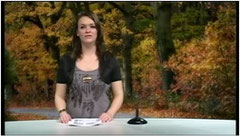Screenshot met foto op de achtergrond