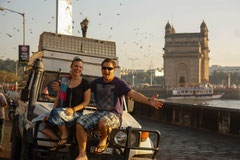 Team Globexplorer am Gateway of India