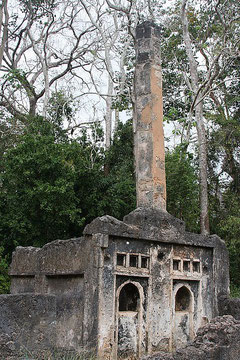Gedi Ruins. The Pillar Tomb.