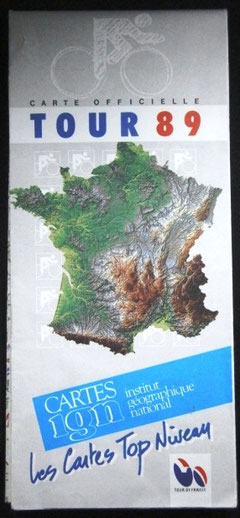 Carte Tour de France 1989