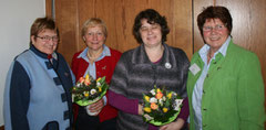 v.l.n.r.: Anette Icken, Margarete Niemann, Kirsten Trapp, Ilsedore Heidmann