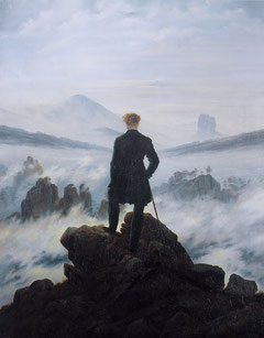 Caminant damunt un mar de boira, de Caspar David Friedrich (1817).