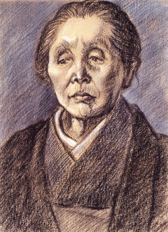 《島村秀像》1951　クレパス