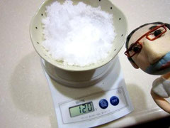 塩の分量は、沸かすお湯の4%