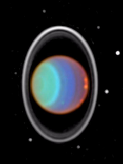 Uranusmonde, Uranus moons, Uranus, Uranusringe, Uranus rings, Hubble, 1997, Rosalind, Desdemona, Juliet, Belinda, Puck, Portia, Bianca, Cressida