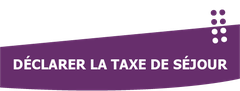 Cliquer sur l'image pour déclarer votre taxe de séjour.