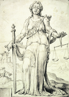 Zeichnung von Justizia