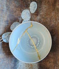 Kintsugi workshop, amsterdam, vrije academie, goud, kintsugi