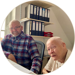 Inhaber Hans Dieter Huhn und Hildegard Gehrmann