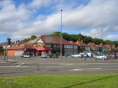 Shops at Brandwood End in Broad Lane at the junction with Brandwood Road. © Copyright David Stowell and licensed for reuse under a Creative Commons Licence.Geograph OS reference SP0679 - go to Acknowledgements for a link to that site.