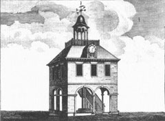 The Old Cross. Image from William Hutton's 1783 History of Birmingham - now in the public domain.