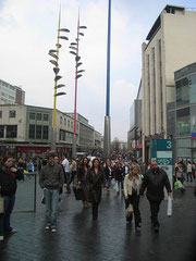 High Street viewed from the junction with New Street. The building on the left is the Big Top.