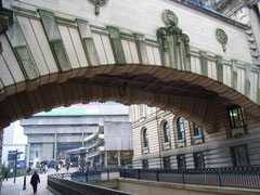 The arch leading to the Council House extension