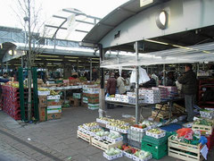 The Bull Ring market viewed from Upper Dean Street