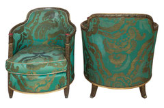 Art Déco Ensemble, consisting of 2 armchairs and 1 canapé, Paris about 1925