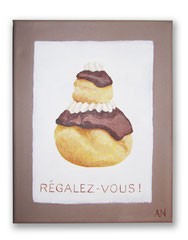 Regalez-vous (toile sur chassis 24x30cm) acrylique - 40 €