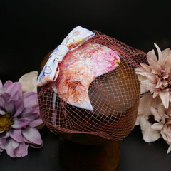 PIVOINE : Tissu et voilette