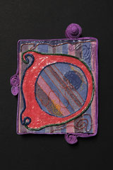 A Closer look #1 textile collage on canvas 10cmx12cm