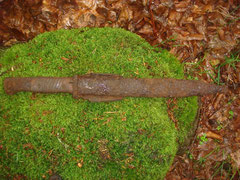 German Bayonet - related to a trooper of Regiment Reimer - found on Hill 672 June 2013....