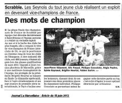La Marseillaise du 18 juin 2013.