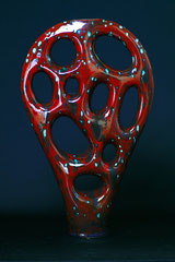 Vase Bionika 1, gegossen,  H 39,5 cm