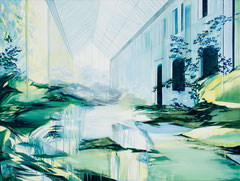 Glashalle, Acryl und Öl auf Leinwand, 75x100cm, 2020