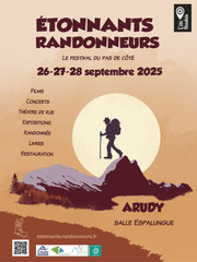 affiche  festival Étonnants Randonneurs 2025